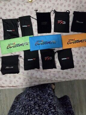 BaByliss And Other Brands Travel Pouch Set — Black, Blue, Green, Orange